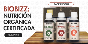 Publicidad: BioBizz, nutrición orgánica certificada para cultivo indoor.